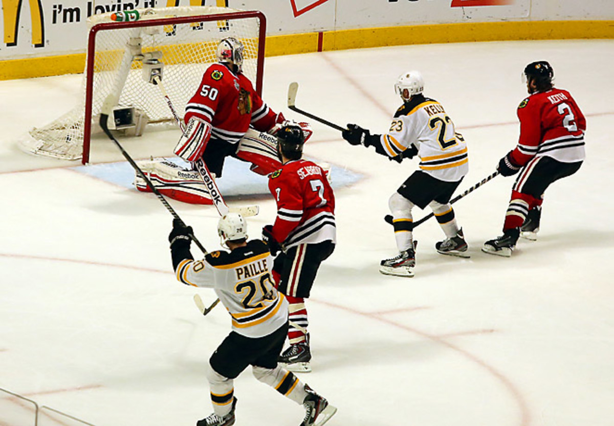 Daniel Paille is tied with David Krejci and Patrice Bergeron for second on the team in game-winning goals. (Tasos Katopodis/Getty Images)