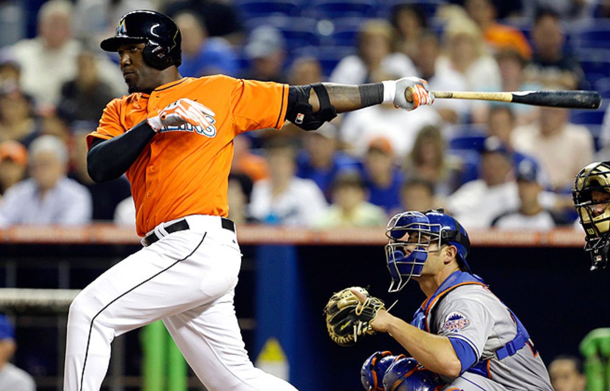 Marcell Ozuna was rushed up from Double-A Jacksonville to fill the void left by Giancarlo Stanton.
