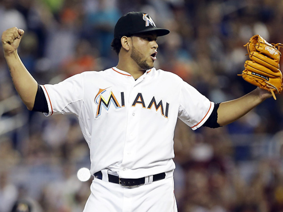 Henderson Alvarez finished nine innings of no-hit baseball, but the Marlins didn't win it until the ninth. (Alan Diaz/AP)