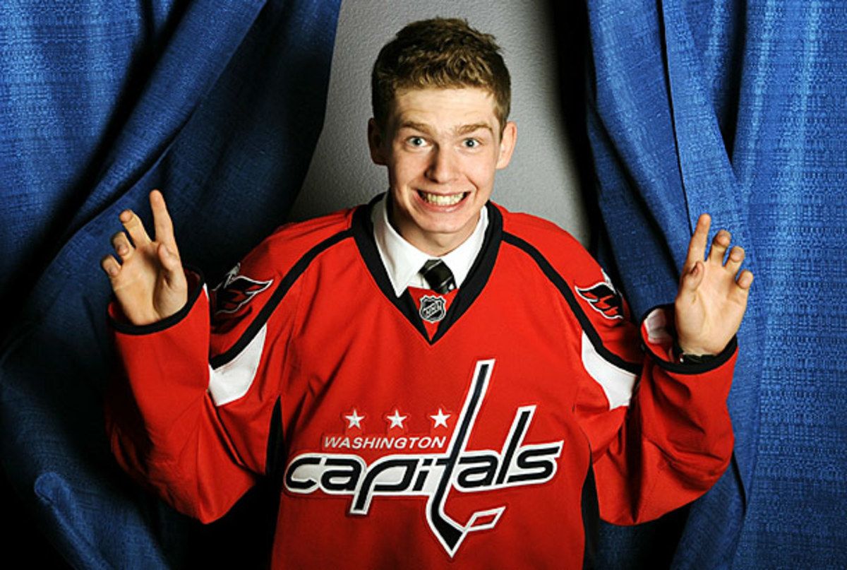 Draft pick Evgeny Kuznetsov of the Washington Capitals