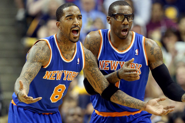 J.R. Smith and Amar'e Stoudemire