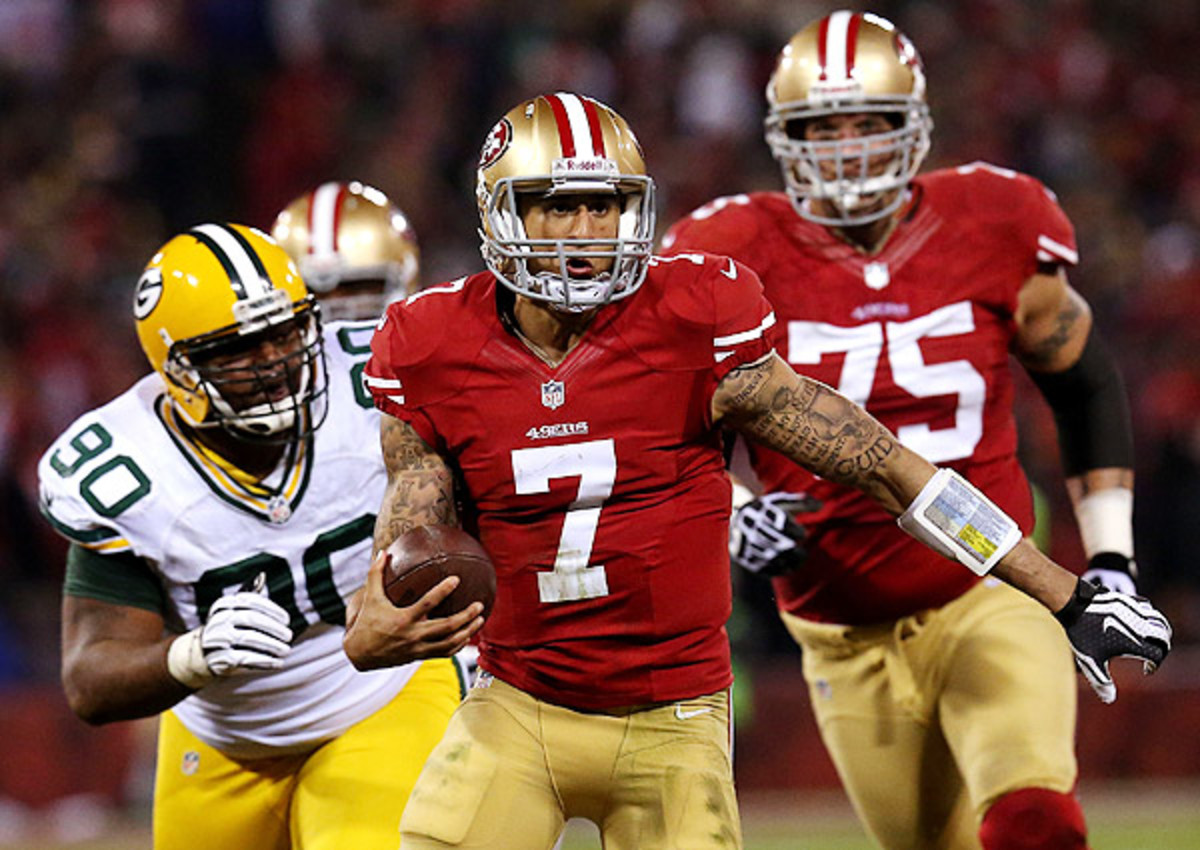 Colin Kaepernick shredded the Packers for a QB-record 181 yards on the ground in their last postseason meeting. 