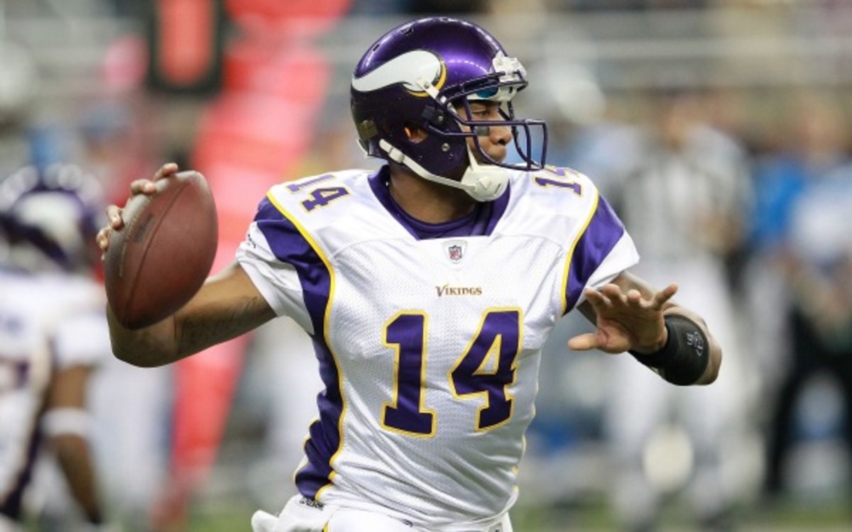 The Vikings will move Joe Webb to receiver full-time. (Leon Halip/Getty Images)