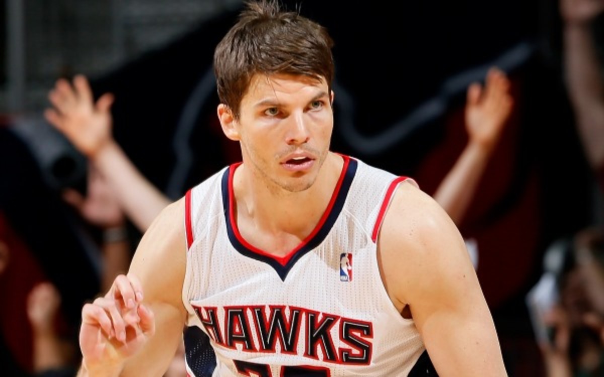 The Atlanta Hawks and forward Kyle Korver agree to a four-year deal worth $24 million.(Kevin C. Cox/Getty Images)