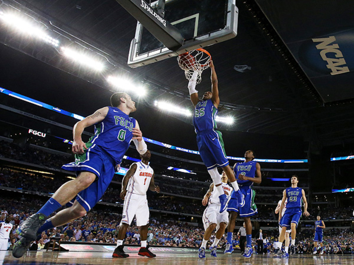 Florida Gulf Coast became tournament darlings with its improbable run in March. (Ronald Martinez/Getty Images)