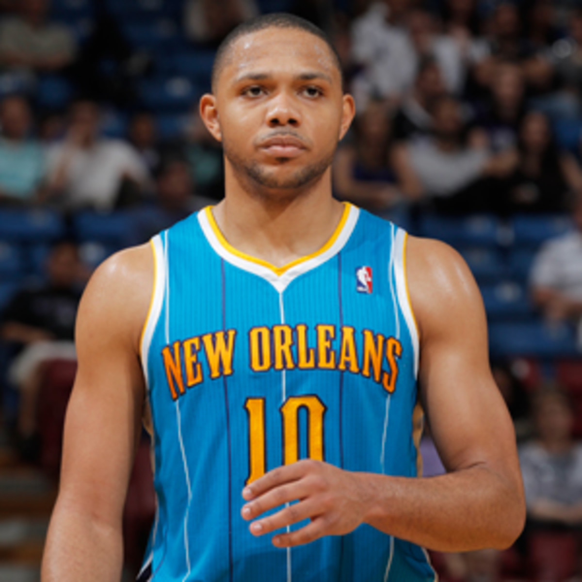 Pelicans scoring leader Eric Gordon has been linked to trade rumors. (Rocky Widner/NBAE via Getty Images)