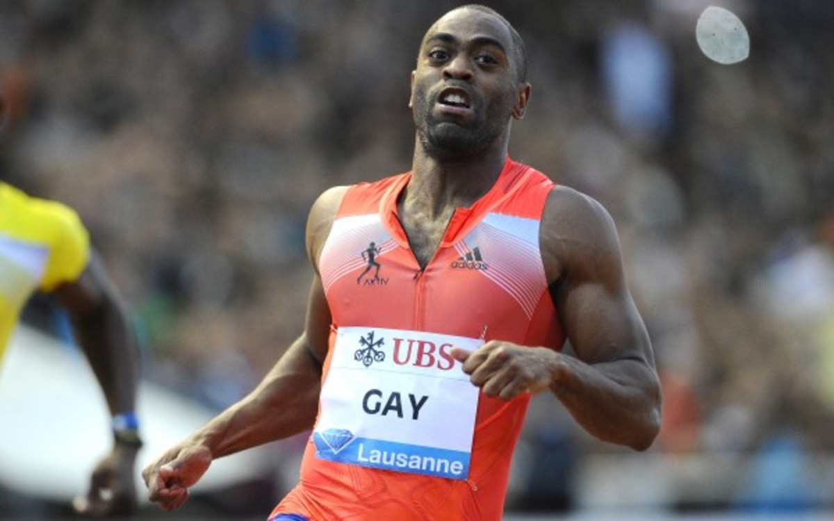 Tyson Gay's positive tests were reportedly for a banned steroid. (AFP/Getty Images)