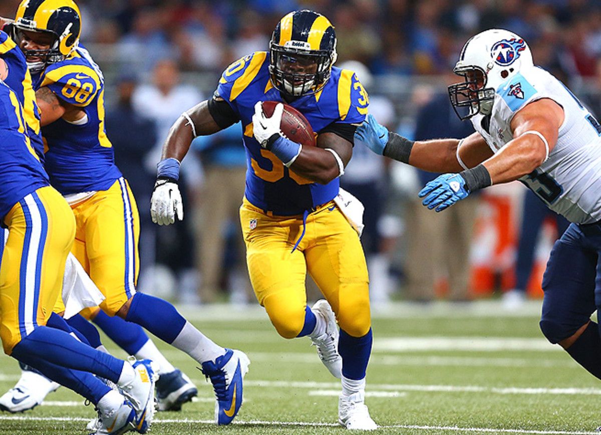 Zac Stacy put up his best fantasy game of the year vs. the Titans, rushing for 127 yards and two TDs.