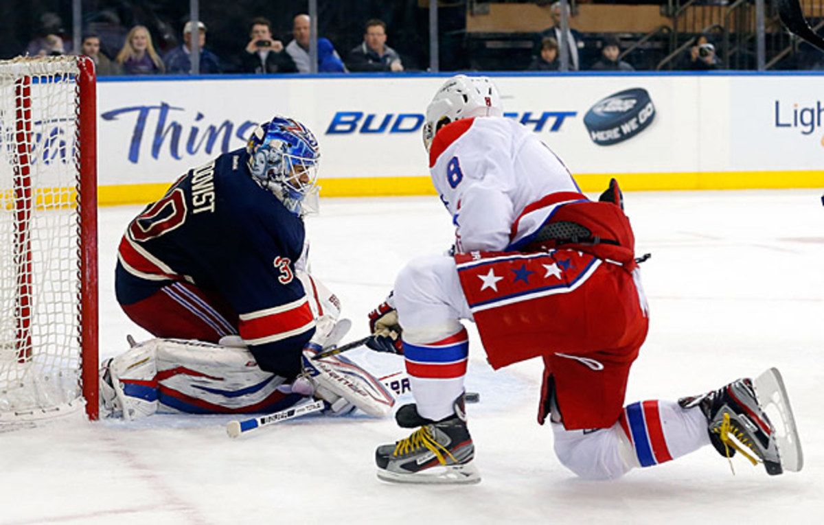 Rangers goalie Henrik Lundqvist must cool off the red-hot Alex Ovechkin.