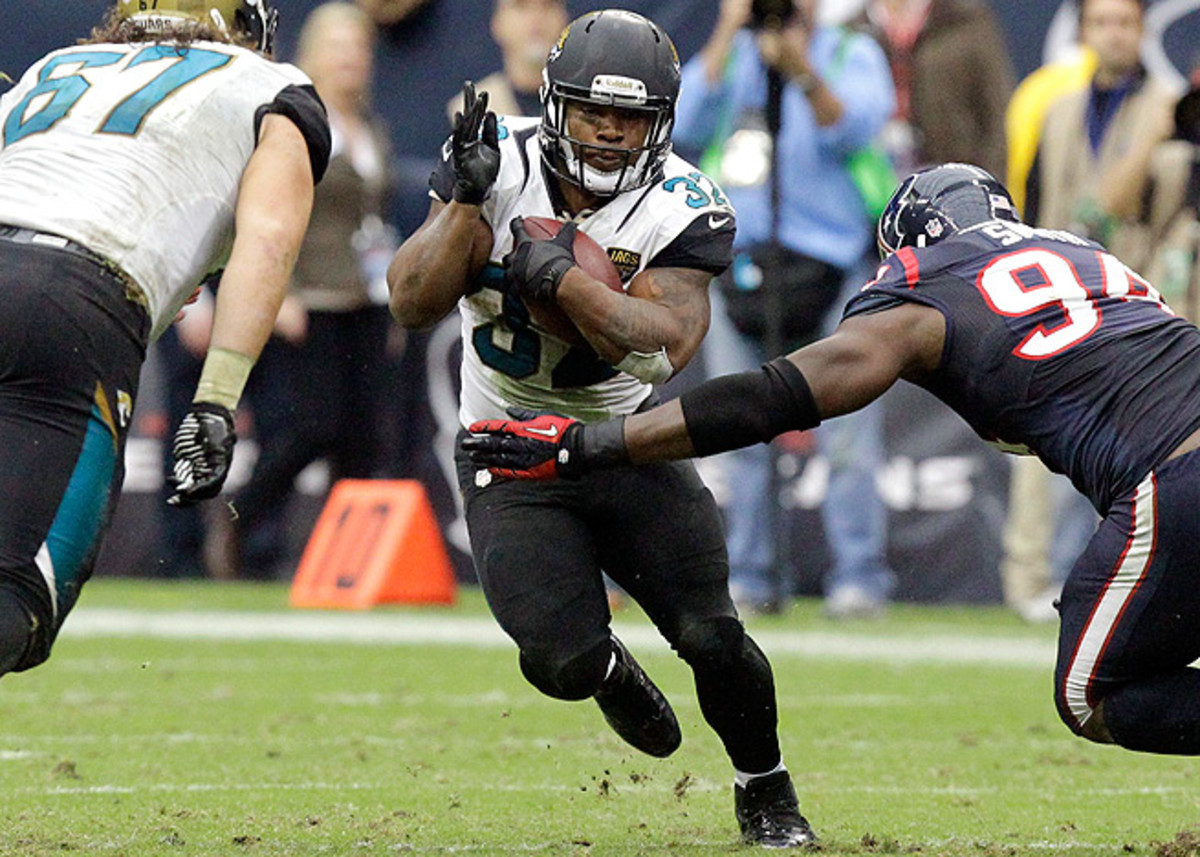 Maurice Jones-Drew had his best game of the season against the Texans, rushing for 84 yards and a TD.
