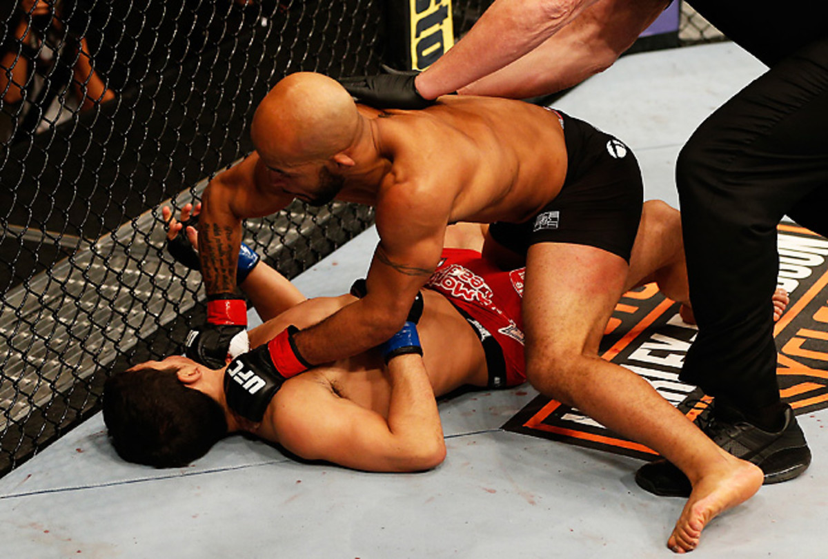 Demetrious Johnson dispatched of Joseph Benavidez easily and quickly to defend his title.