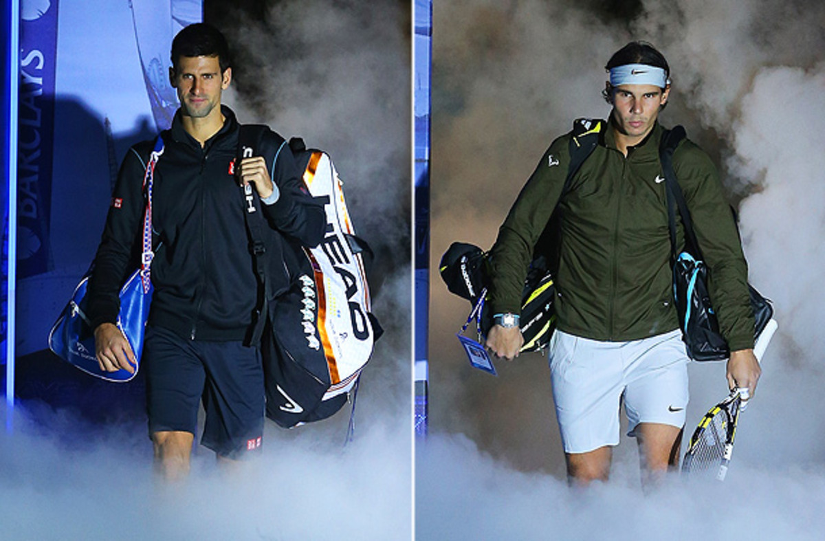 Novak Djokovic and Rafael Nadal take the court in dramatic fashion. (Julian Finney/Getty Images)