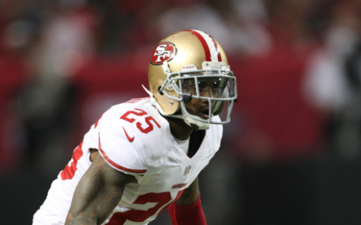 49ers cornerback Tarell Brown unwittingly forfeited most of his salary this season. (Michael Zagaris/Getty Images)