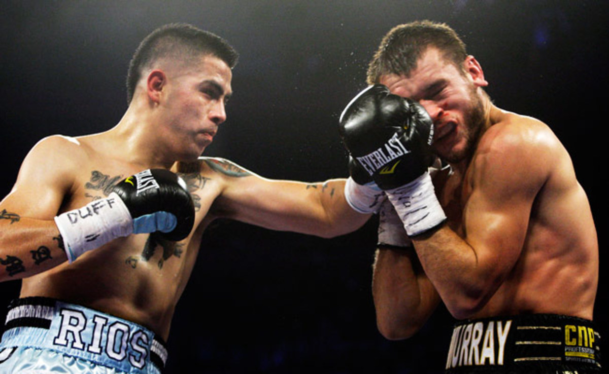 Brandon Rios (31-0-1) defeated John Murray in Dec. 2011 with an 11th-round TKO.