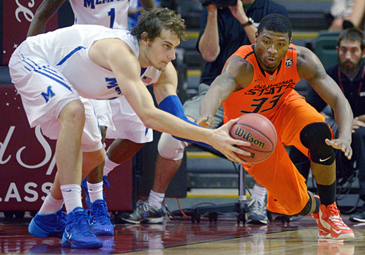 Less TK weeks after pacing OSU to a win over Memphis with 39 points he was held to 12 in a rematch that saw Memphis win. (Phelan M. Ebenhack/AP)