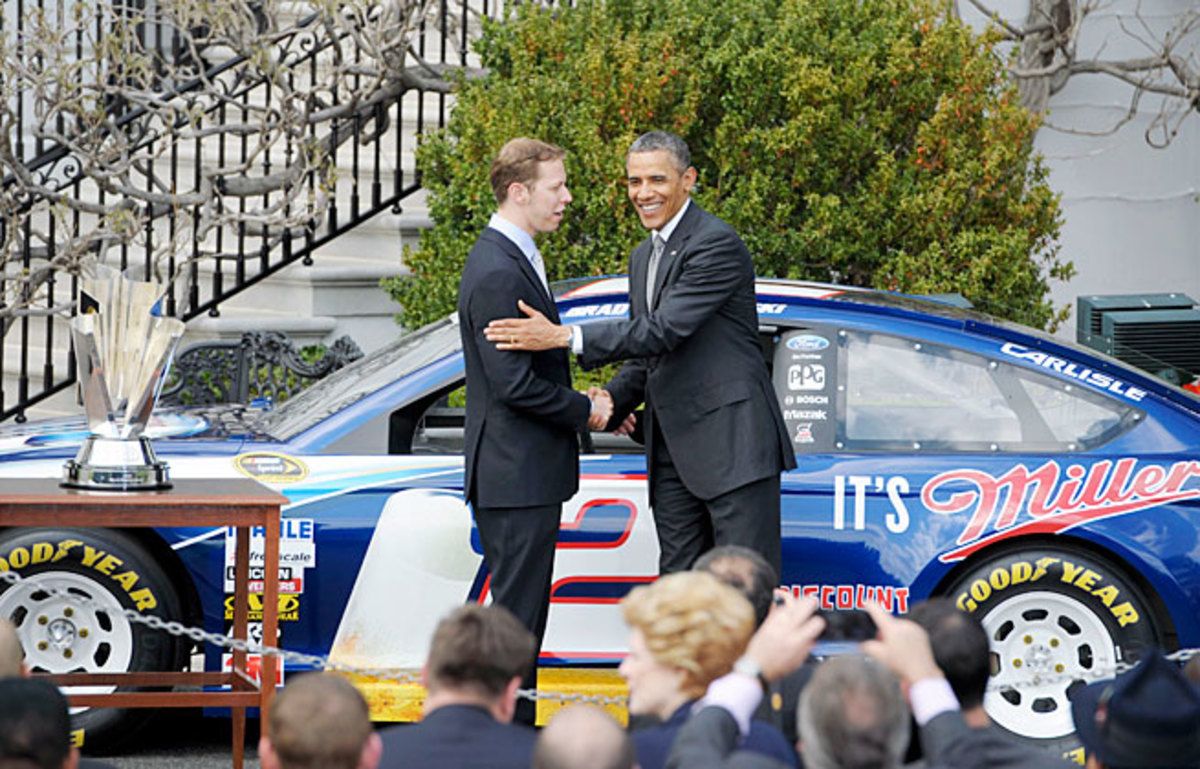 Brad Keselowski found himself a guest of President Barack Obama Wednesday at the White House.