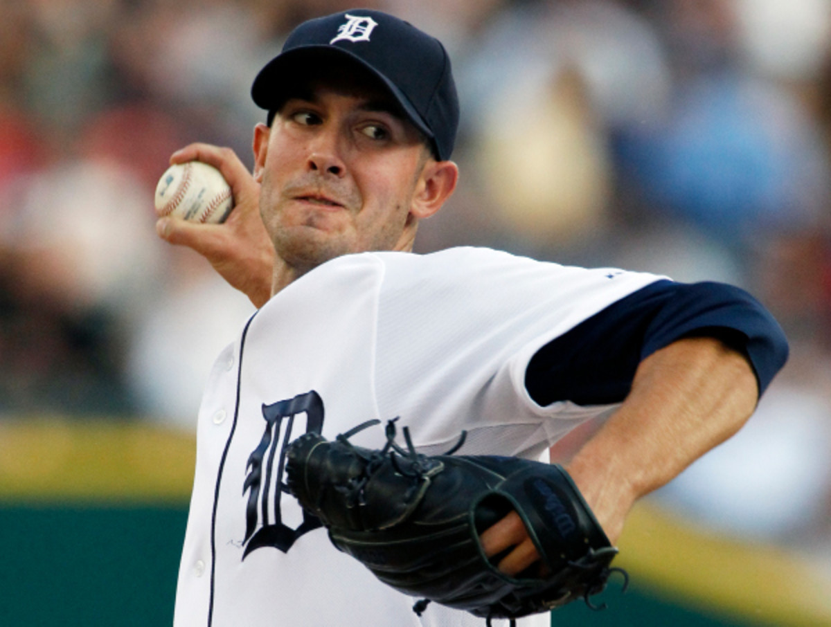 Tigers pitcher Rick Porcello had his suspension dropped from six to five games for throwing at Rays outfielder Ben Zobrist. (Duane Burleson/Getty Images)