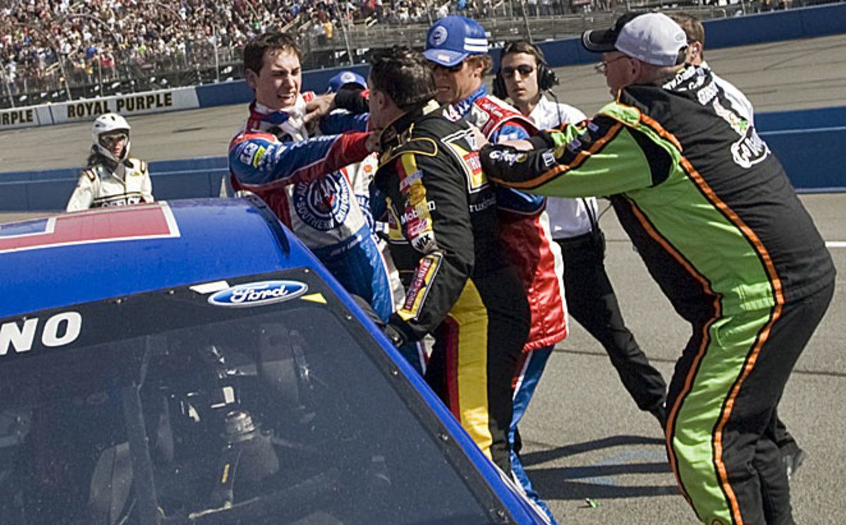 Joey Logano and Tony Stewart gave people plenty to talk about after the Cup race at Fontana.