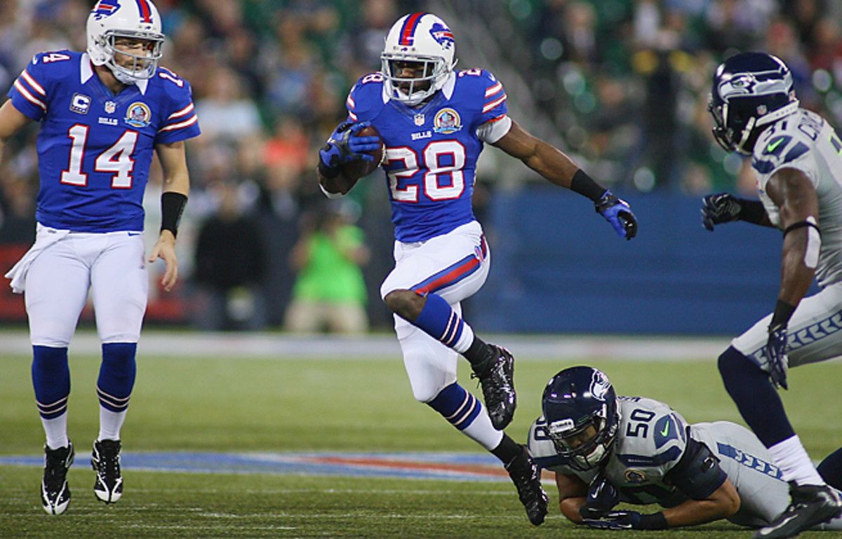 C.J. Spiller ran for a career-high 1,244 yards and six touchdowns for the Bills last season.