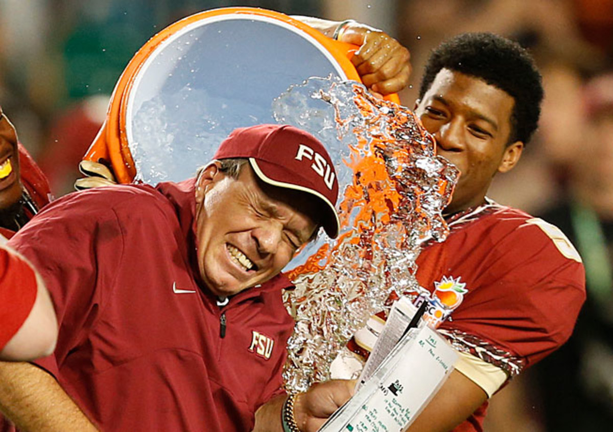 Jimbo Fisher and Jameis Winston celebrated last year's Orange Bowl win. Are bigger things set for '13?
