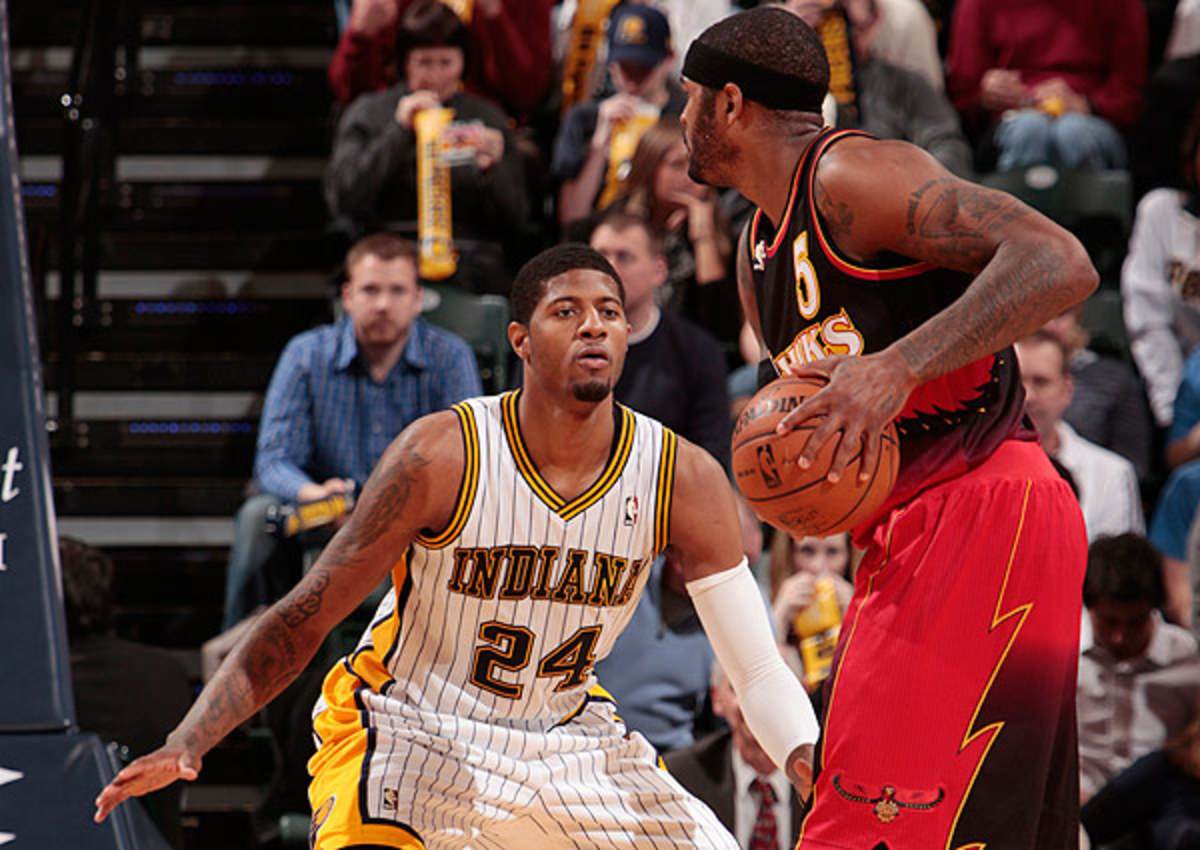 Paul George and the Indiana Pacers will face the Atlanta Hawks in the first round of the 2013 NBA playoffs