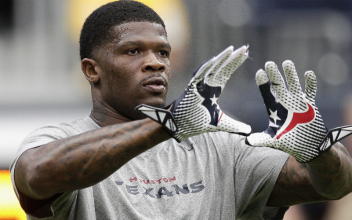 Andre Johnson's frustration with the Texans continued on Sunday. (Bob Levey/Getty Images)