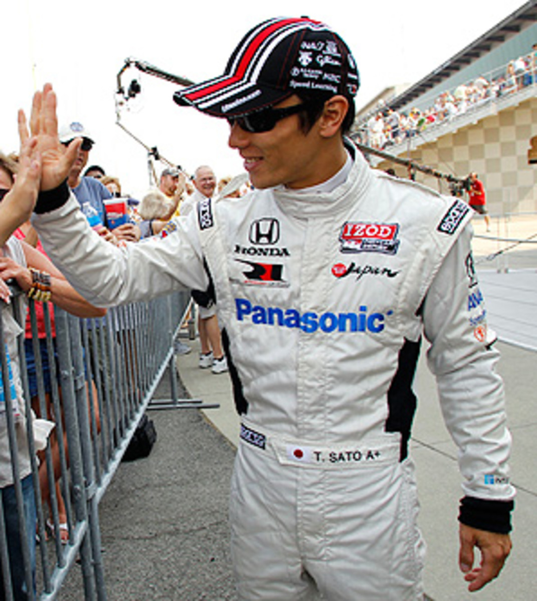 Takuma Sato drove for Rahal Letterman Lanigan Racing in the 2012 IndyCar season.