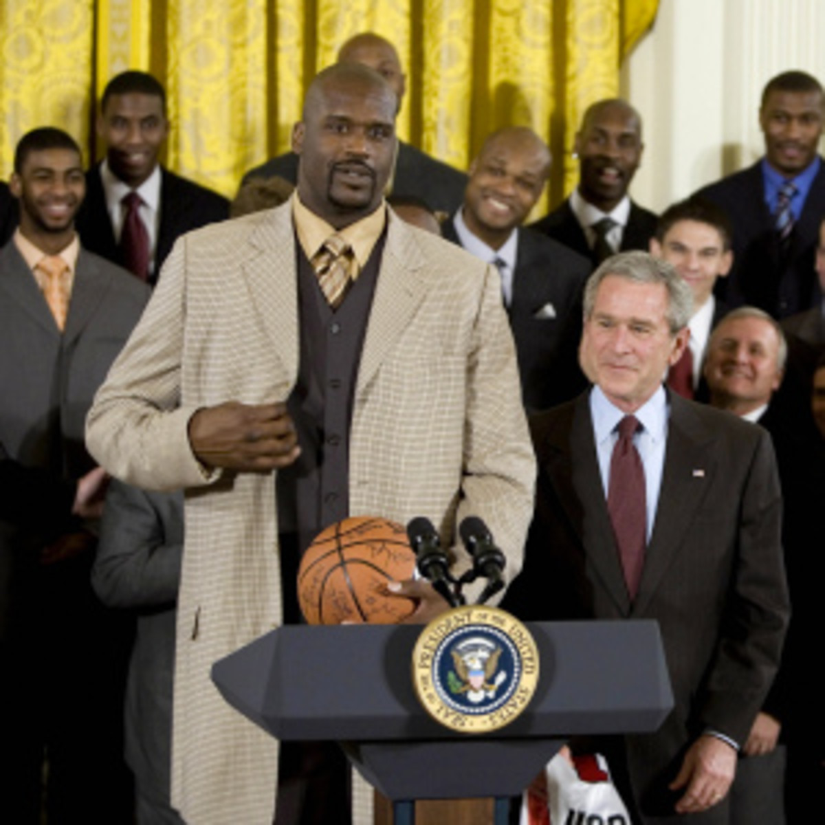 The Miami Heat visited The White House in 2007 and will go again on Monday. (Brendan Smialowski/Getty Images)