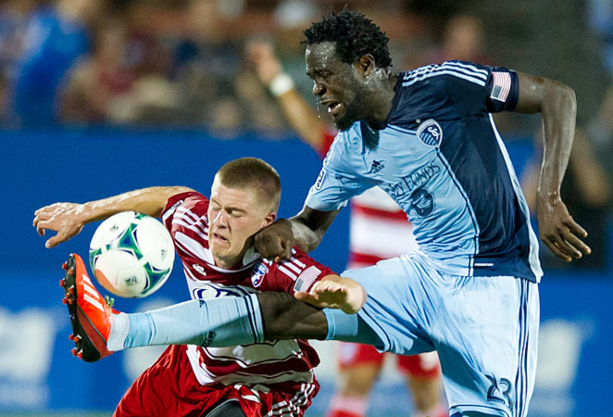 Kei Kamara (right) scored from a penalty, while Walker Zimmerman netted the equalizer in a 2-2 draw.