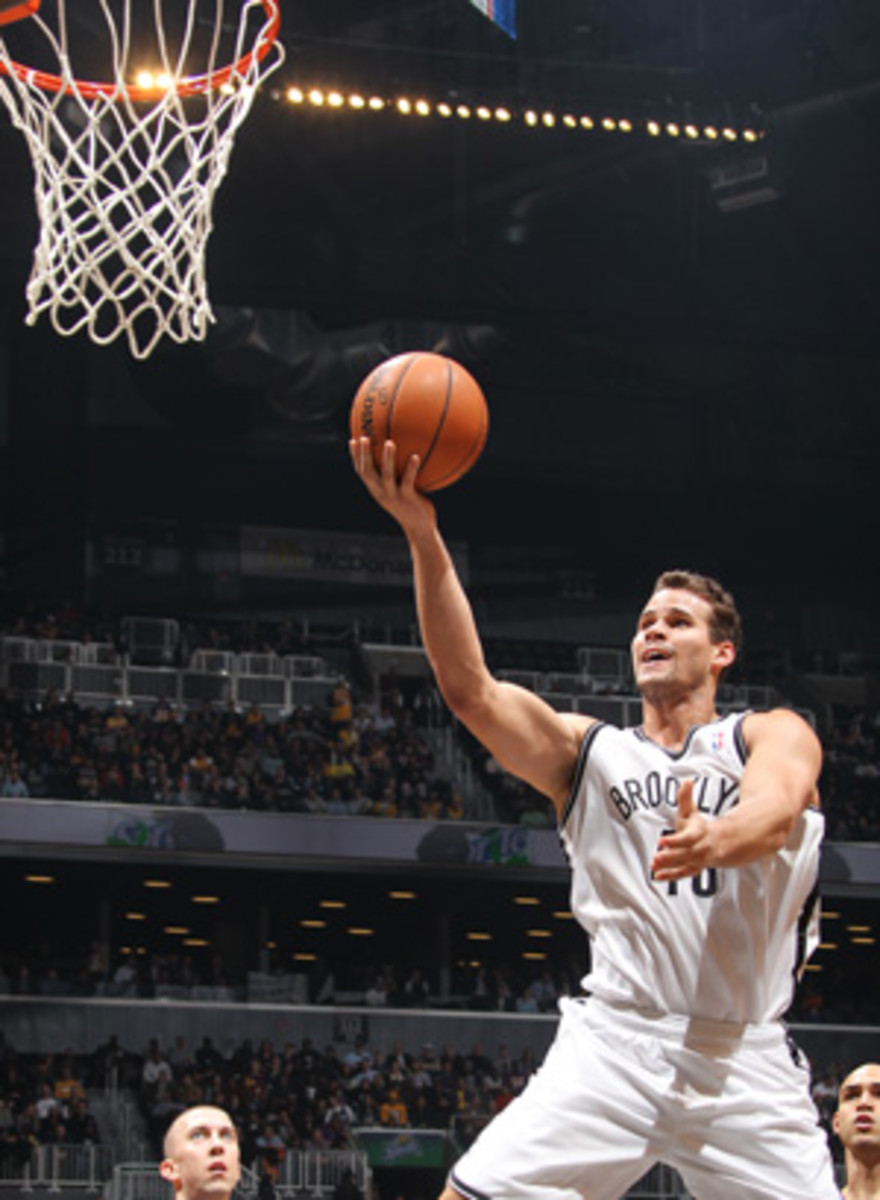 Nets forward Kris Humphries is reportedly on the trading block. (Nathaniel S. Butler/Getty Images)