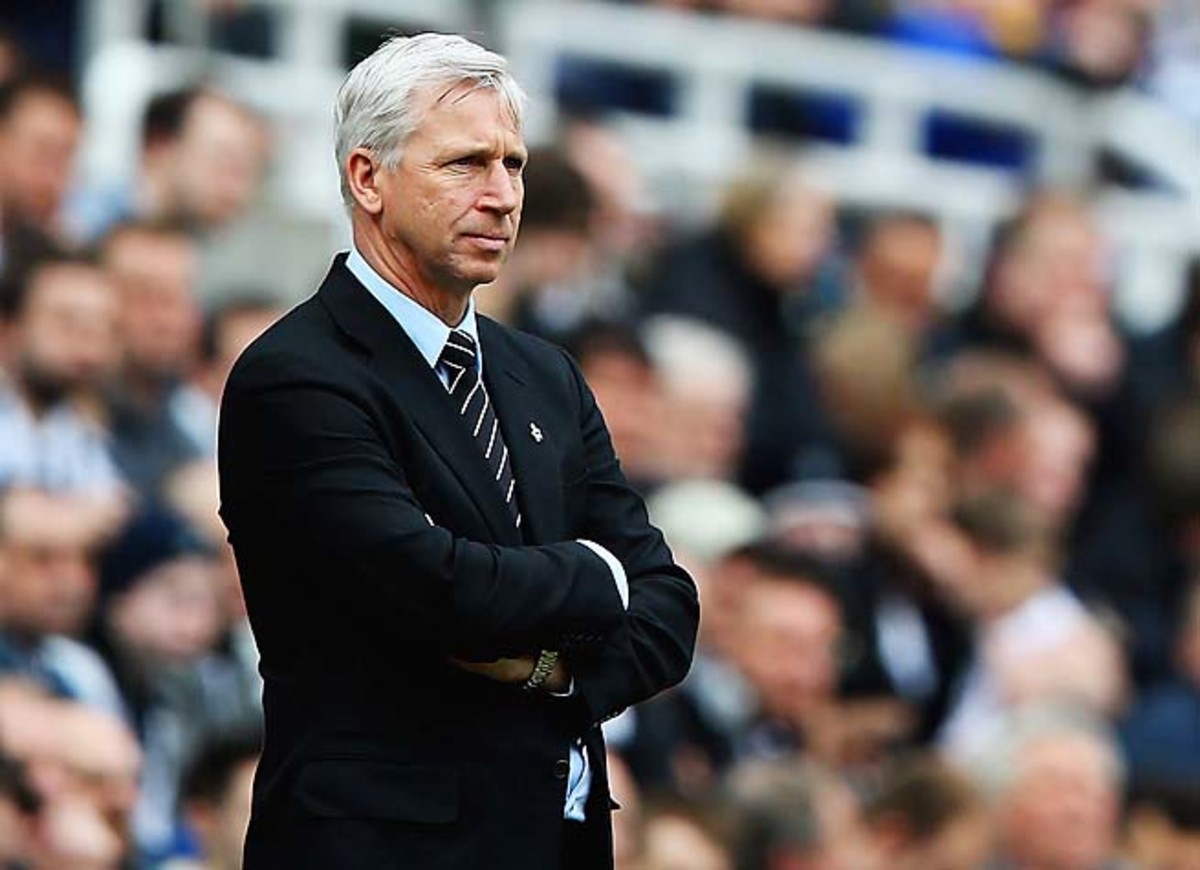 Alan Pardew and Newcastle are in 17th place, five points clear of relegation.