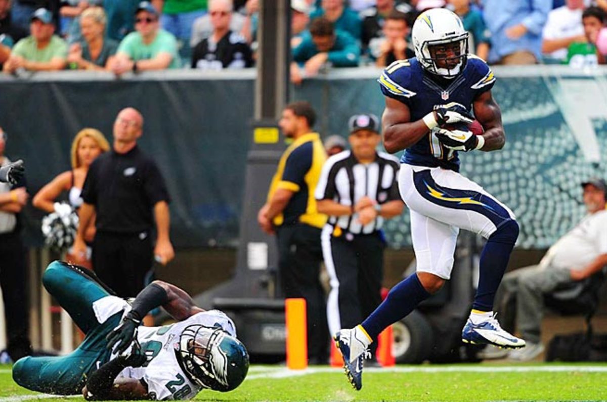 Eddie Royal scored three touchdowns against Philadelphia, bringing his total to five for the season.