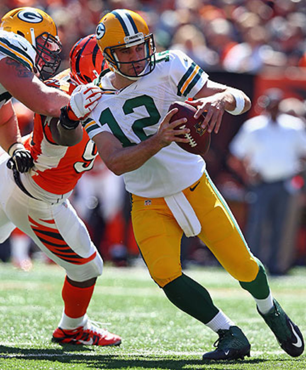Aaron Rodgers has a career 5-17 record in games decided by four or fewer points.