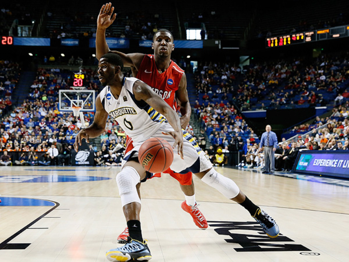With just seconds left, Marquette staged an impressive comeback win over underdog Davidson. (Kevin C. Cox/Getty Images)
