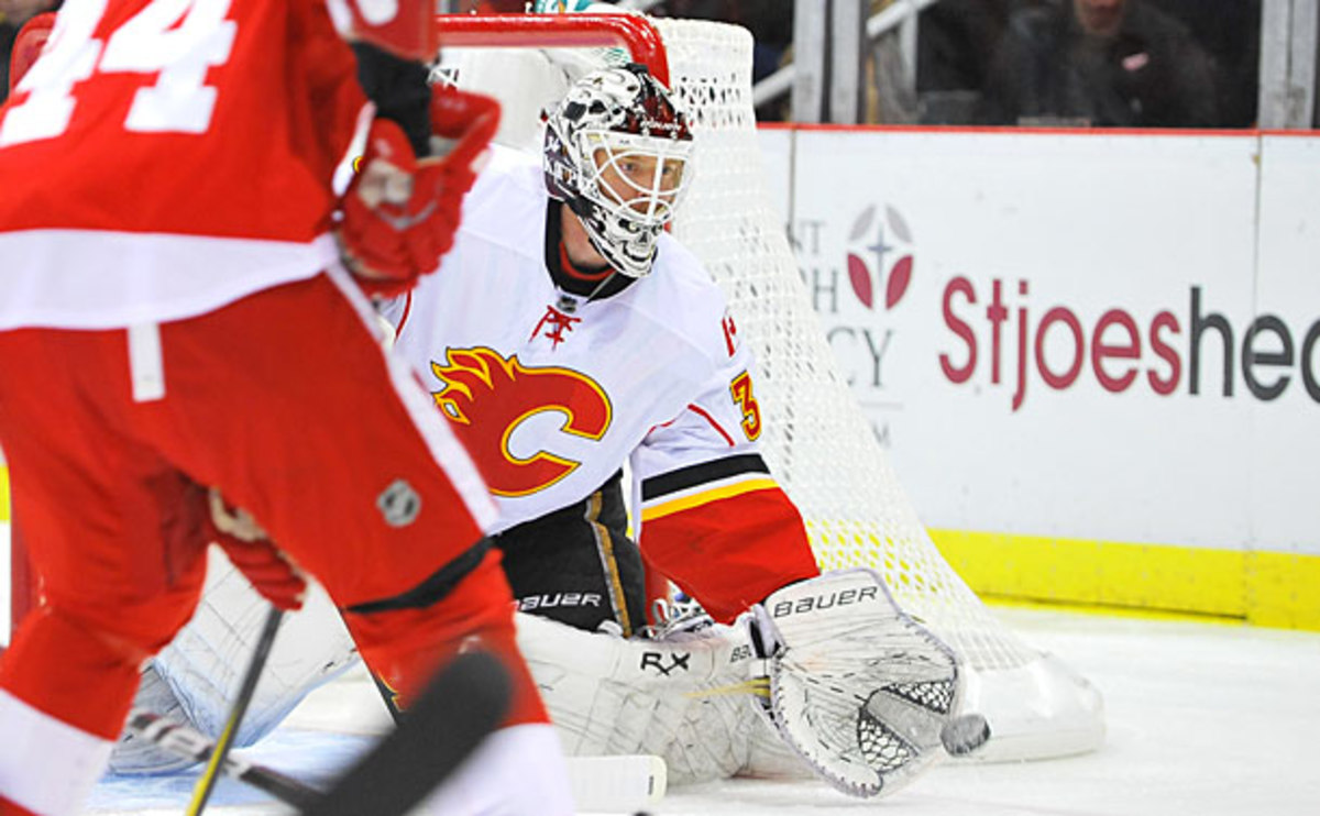 Goaltender Miikka Kirprusoff's injury is an opportunity for the Calgary Flames