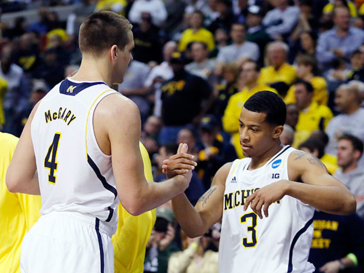 Michigan freshman Mitch McGrady's screen proved devastating to VCU's Havoc defense. (Duane Burleson/AP)