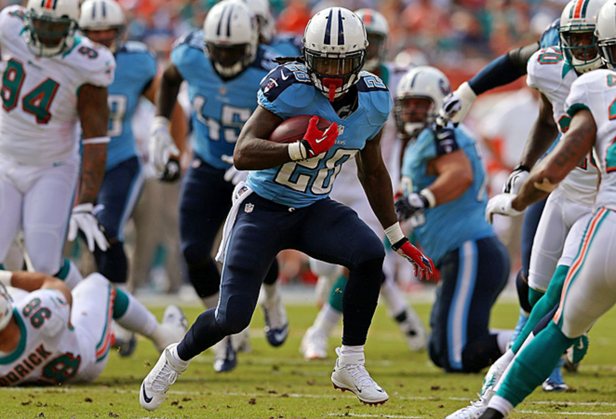 With better line play, Chris Johnson could improve the 4.5 yards per carry he averaged last season.