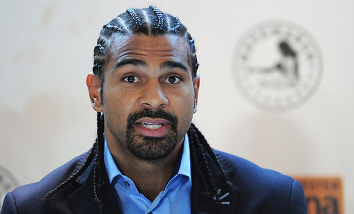 David Haye suffered a deep cut over his left eyebrow while training for his fight against Tyson Fury.