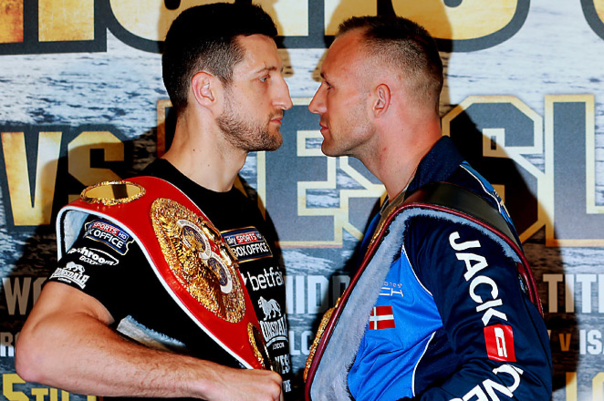 Carl Froch (left) fell to Mikkel Kessler in Denmark back in 2010.
