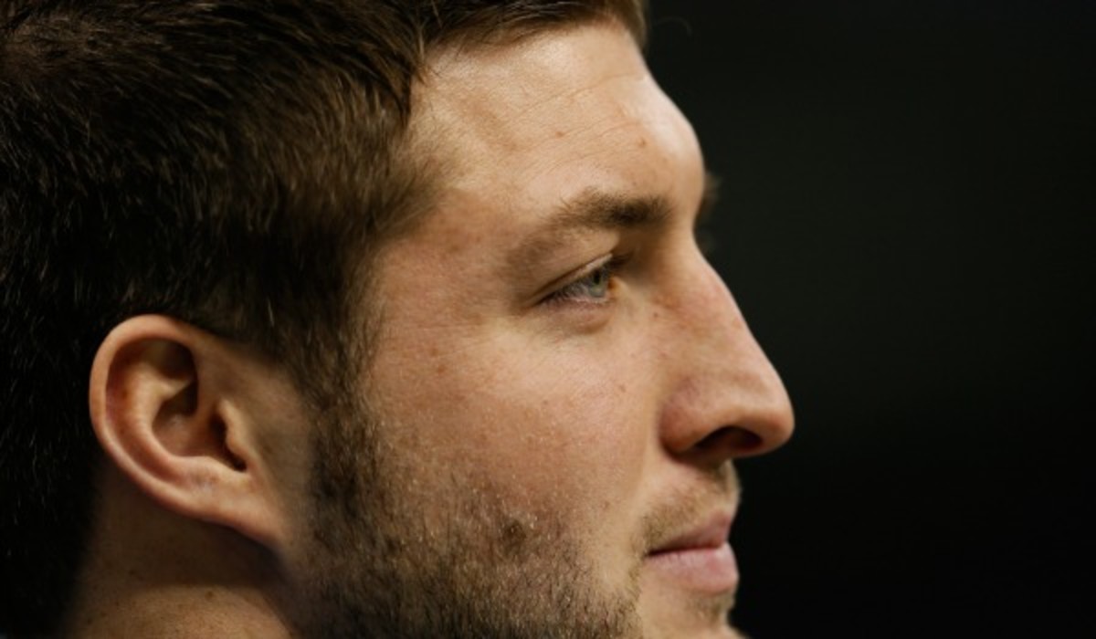 Tim Tebow remains hopeful he can return to the NFL. (Photo by Kevin C. Cox/Getty Images)