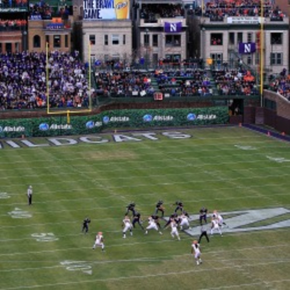 Northwestern reportedly will play more football games at Wrigley Field. (Jonathan Daniel/Getty Images)