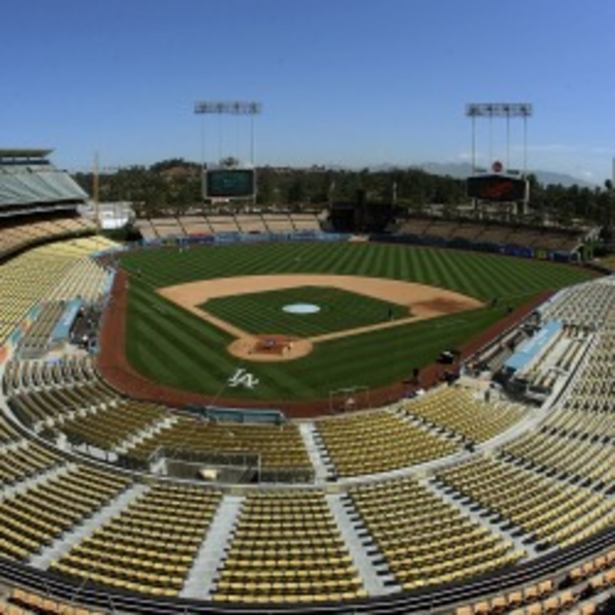 Iconic Dodger Stadium will host an outdoor NHL game in January. (Jeff Golden/Getty Images)