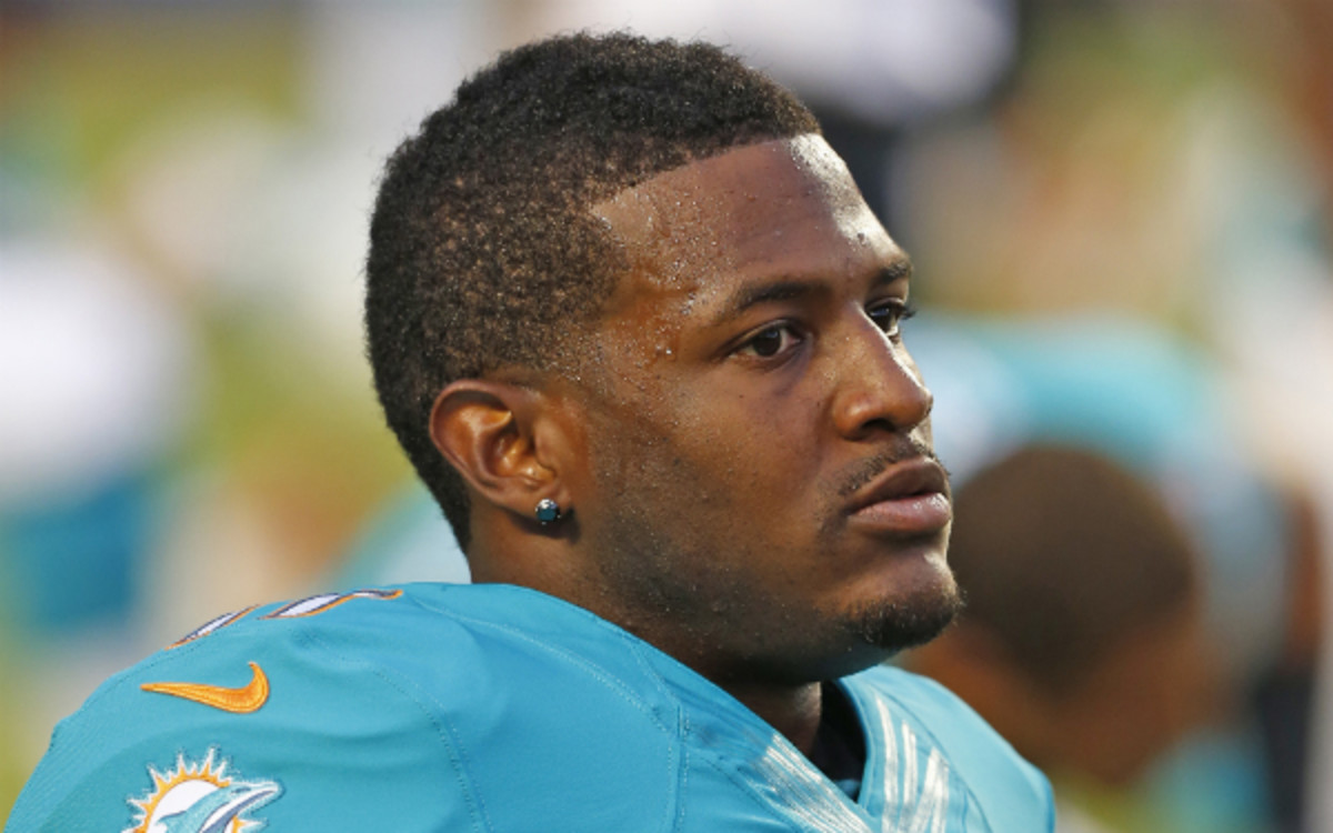 Mike Wallace was unhappy with his role in the Dolphins' offense on Sunday. ( Joel Auerbach/Getty Images)