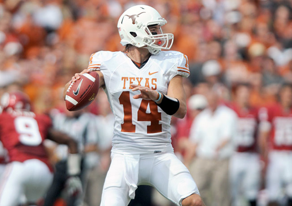 David Ash and Texas lost two games to Oklahoma by a combined score of 118-38 the past two seasons.
