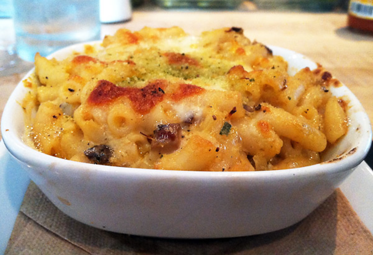 Butcher pancetta mac and cheese