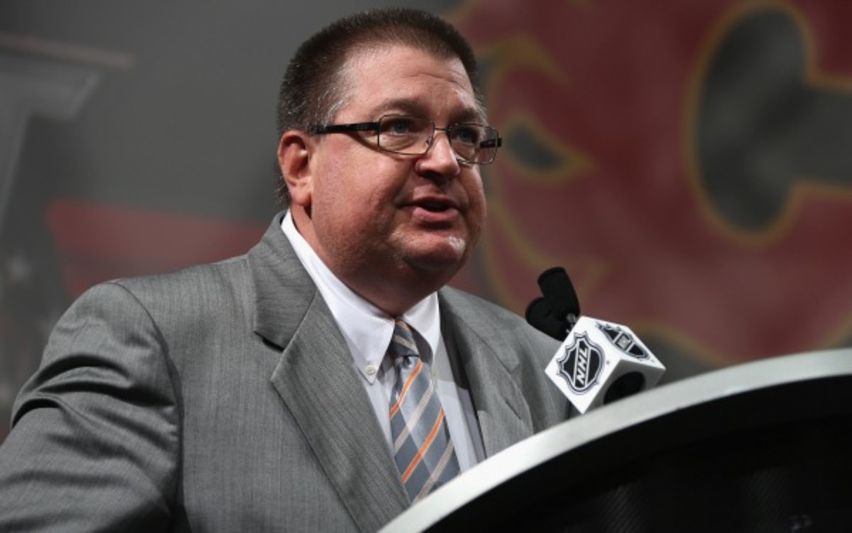 Jay Feaster was ousted as the Flames GM after failing to lead the team to the playoffs in his tenure. (Dave Sandford/NHLI via Getty Images) 