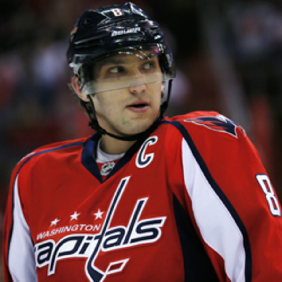 Alex Ovechkin's lack of scoring has mirrored the Capitals' slow start. (Rob Carr/Getty Images)