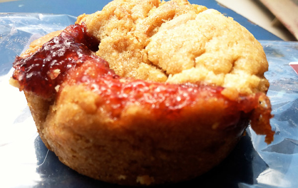 Butcher peanut butter and jelly cookie