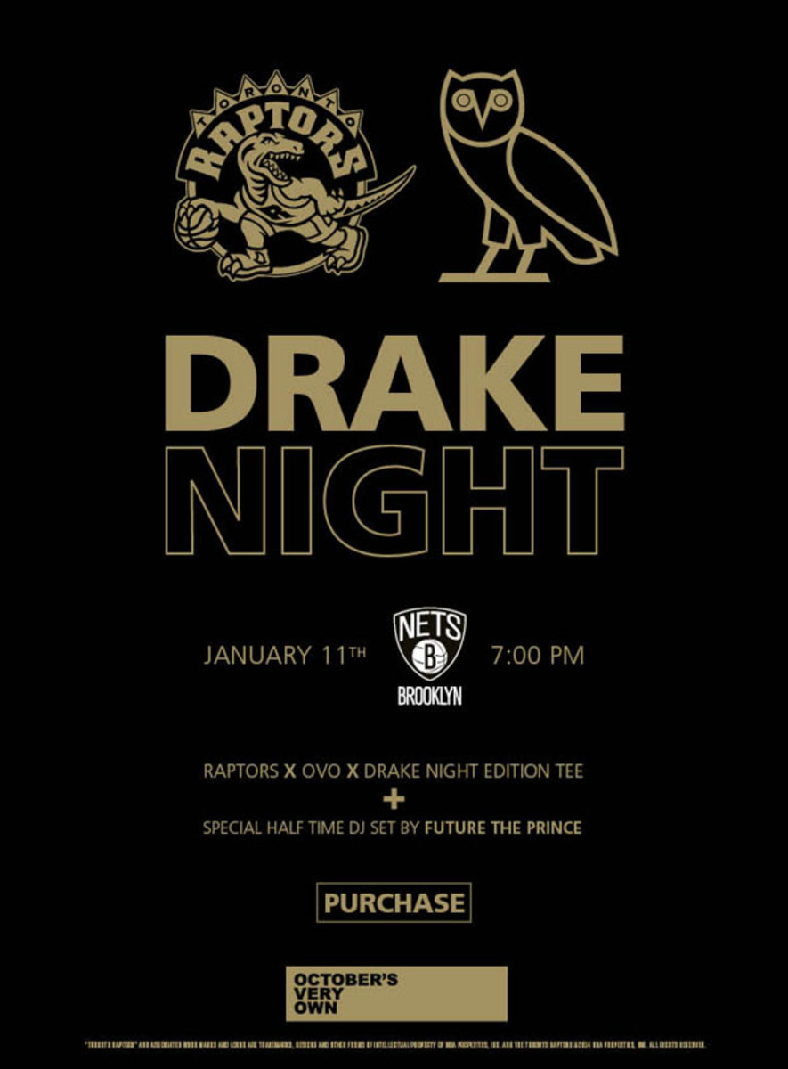 The Raptors Will Host “Drake Night” on January 11th When They Play the