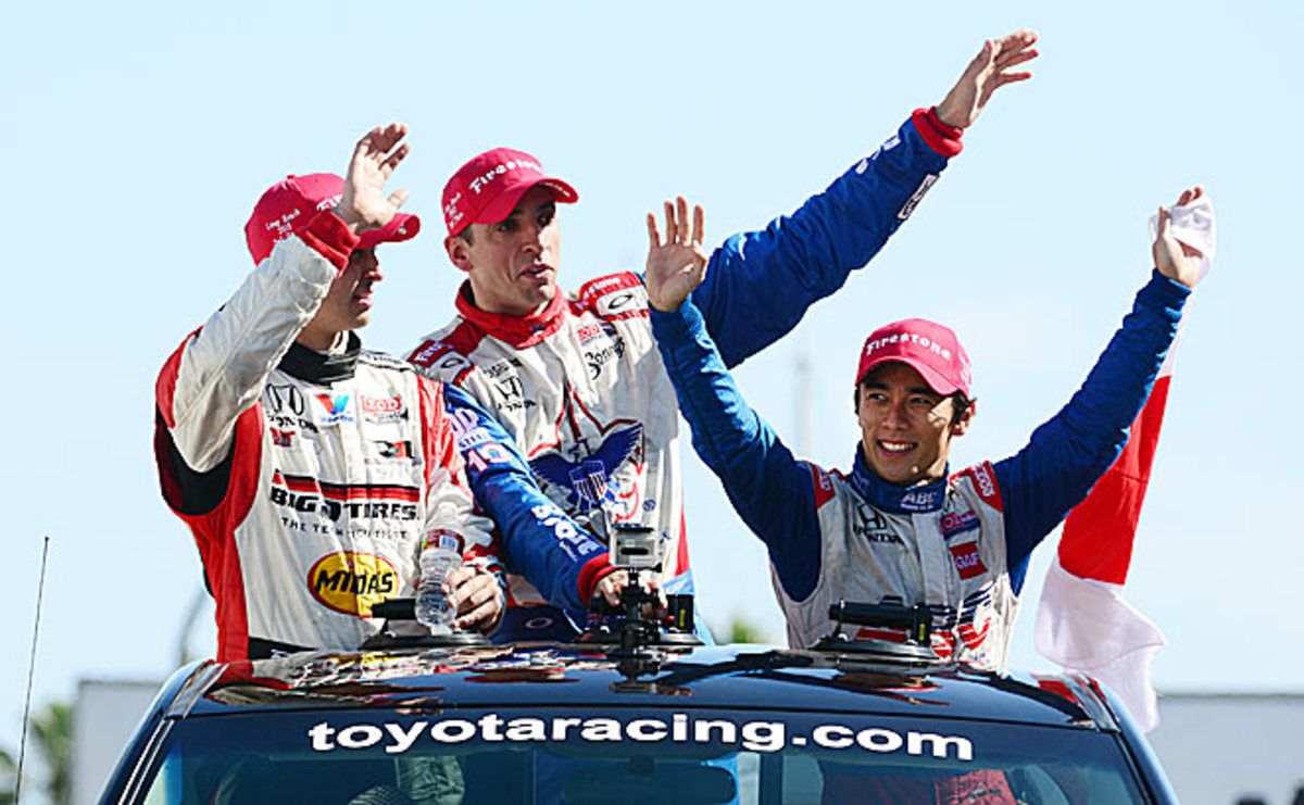 Fresh faces Graham Rahal, Justin Wilson and Takuma Sato took the Toyota GP's top three spots.